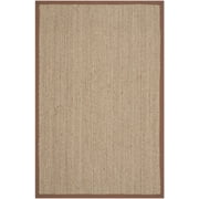 SAFAVIEH Natural Fiber Maisy Solid Area Rug, Natural/Brown, 2' x 3'