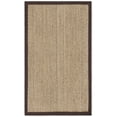 thumbnail image 1 of SAFAVIEH Natural Fiber Maisy Solid Area Rug, Natural/Dark Brown, 3' x 5', 1 of 8
