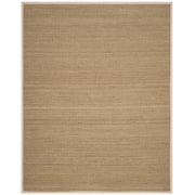 SAFAVIEH Natural Fiber Maisy Solid Area Rug, Natural/Ivory, 8' x 10'