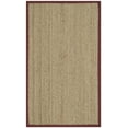thumbnail image 1 of SAFAVIEH Natural Fiber Maisy Solid Area Rug, Natural/Burgundy Red, 2'6" x 4', 1 of 12