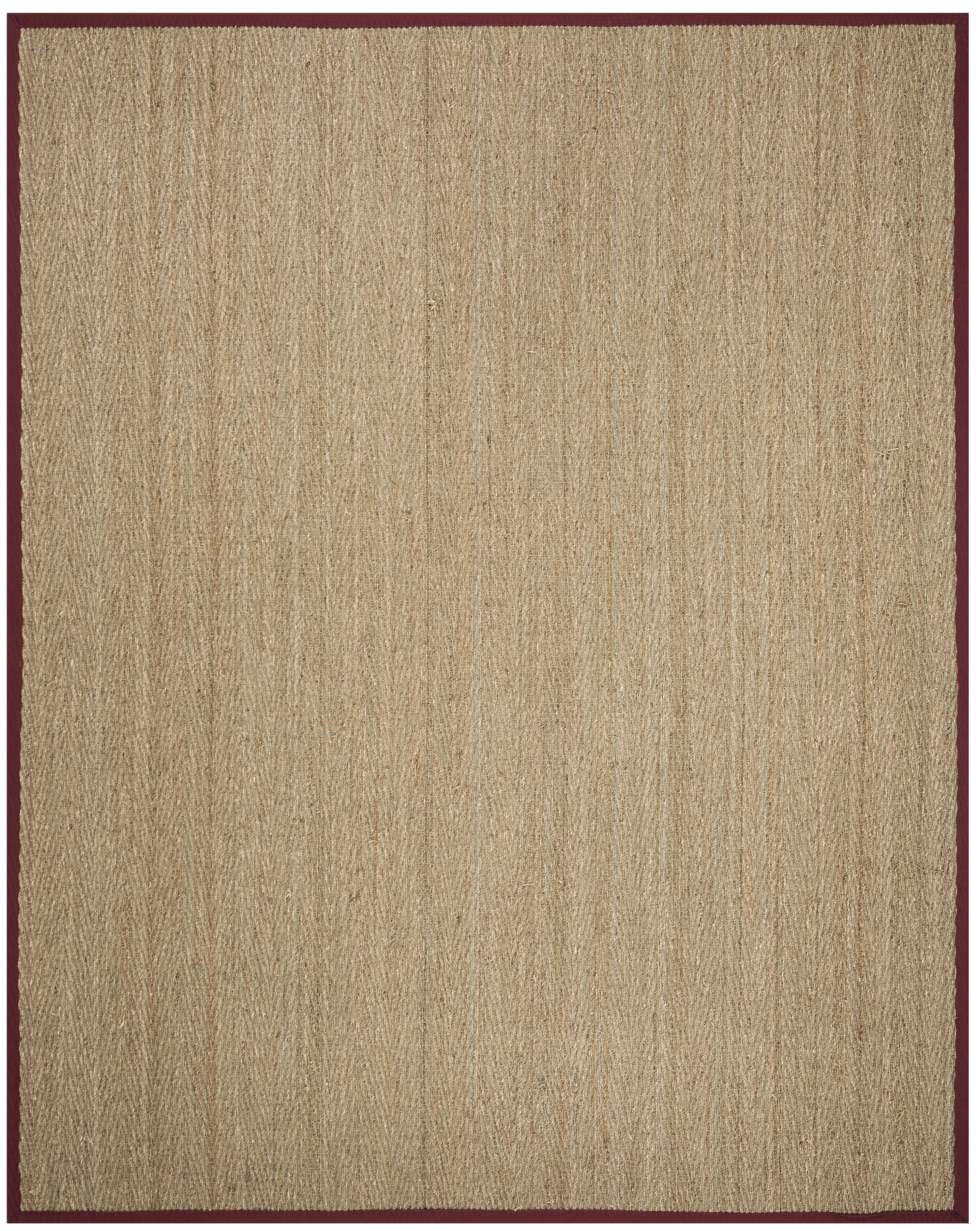 SAFAVIEH Natural Fiber Maisy Border Seagrass Area Rug, Natural/Red, 8' x 10' - image 1 of 8