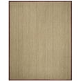 thumbnail image 1 of SAFAVIEH Natural Fiber Maisy Solid Area Rug, Natural/Burgundy Red, 9' x 12', 1 of 12