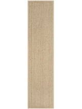SAFAVIEH Natural Fiber Maisy Solid Runner Rug, Natural/Beige, 2'6" x 16'