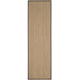 thumbnail image 1 of SAFAVIEH Natural Fiber Maisy Solid Runner Rug, Natural/Dark Brown, 2'6" x 8', 1 of 9