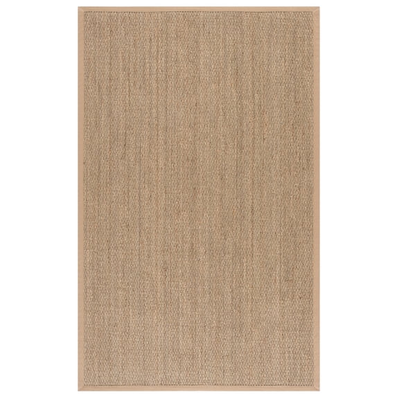 SAFAVIEH Natural Fiber Maksim Border Area Rug, Natural/Beige, 5' x 8'