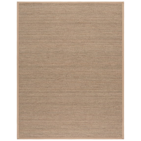 SAFAVIEH Natural Fiber Maksim Border Area Rug, Natural/Beige, 9' x 12'