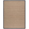 thumbnail image 1 of SAFAVIEH Natural Fiber Maksim Border Area Rug, Natural/Black, 9' x 12', 1 of 10