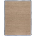 thumbnail image 1 of SAFAVIEH Natural Fiber Maksim Border Area Rug, Natural/Navy Blue, 8' x 10', 1 of 9
