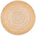 thumbnail image 1 of SAFAVIEH Natural Fiber Malandra Geometric Area Rug, Beige/Gold, 7' x 7' Round, 1 of 7