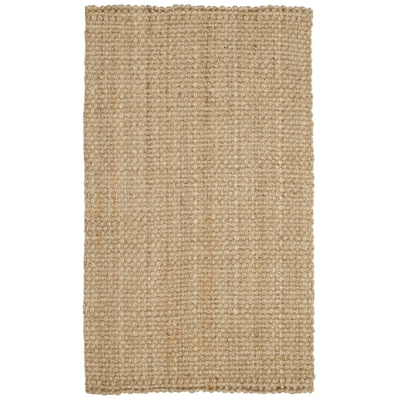SAFAVIEH Natural Fiber Malcolm Braided Jute Area Rug, Natural, 4' x 6'