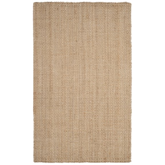 SAFAVIEH Natural Fiber Malcolm Braided Jute Area Rug, Natural, 6' x 9'