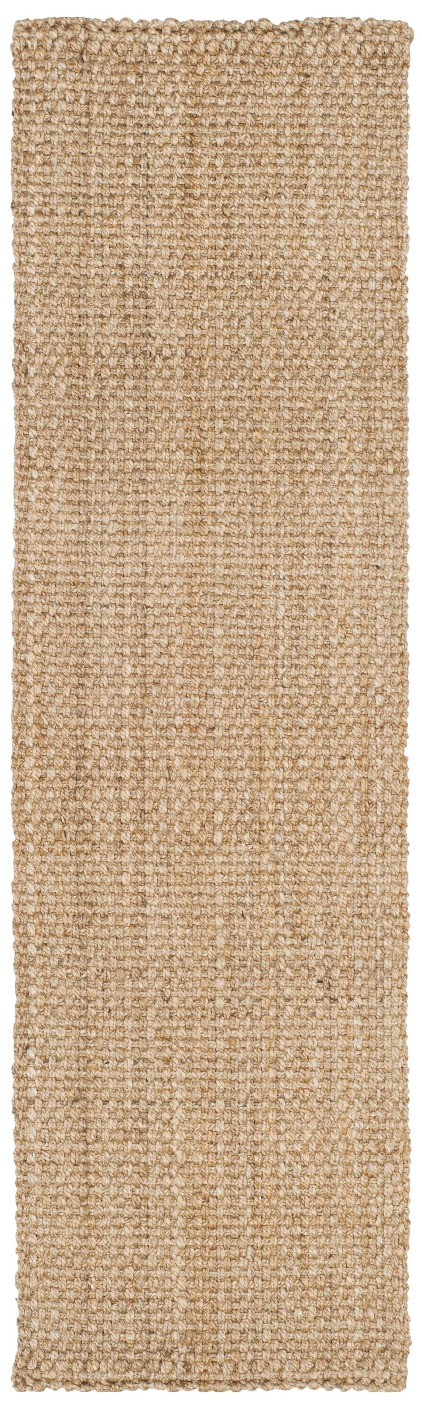 SAFAVIEH Natural Fiber Malcolm Braided Jute Runner Rug, Natural, 2'3" x 18'
