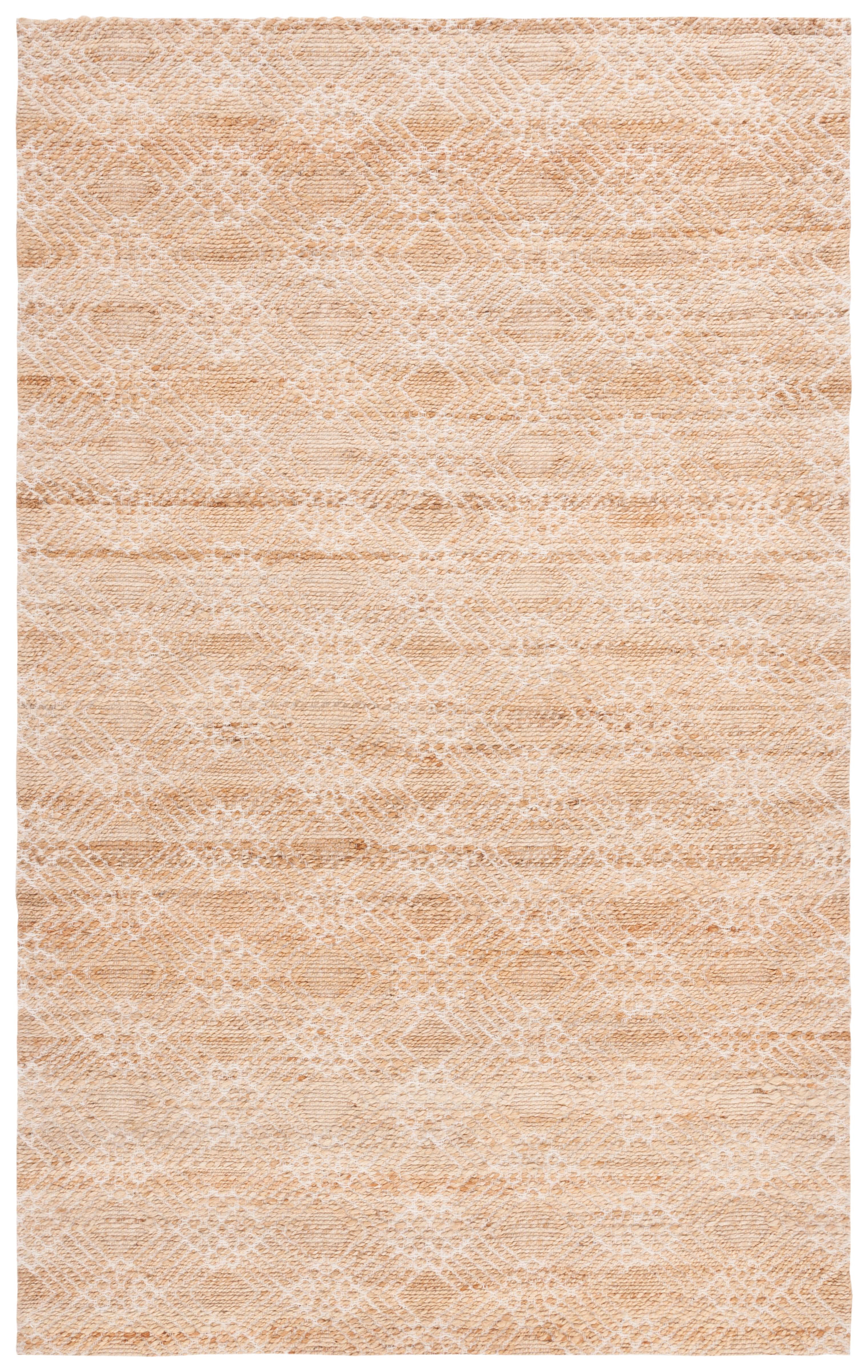 SAFAVIEH Natural Fiber Marielle Geometric Area Rug, Natural/Ivory, 5' x 8'
