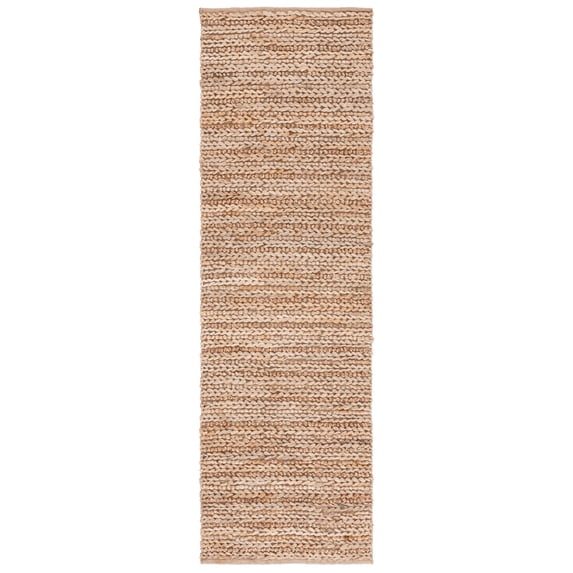 SAFAVIEH Natural Fiber Mario Solid Runner Rug, Natural, 2'3" x 8'