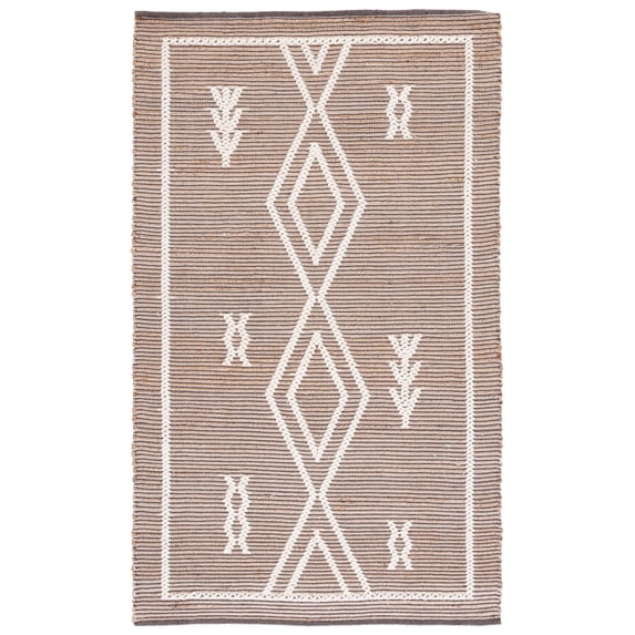 SAFAVIEH Natural Fiber Marissa Geometric Area Rug, Natural/Ivory, 4' x 6'