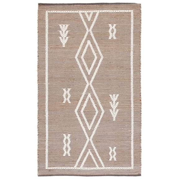 SAFAVIEH Natural Fiber Marissa Geometric Area Rug, Natural/Ivory, 8' x 10'