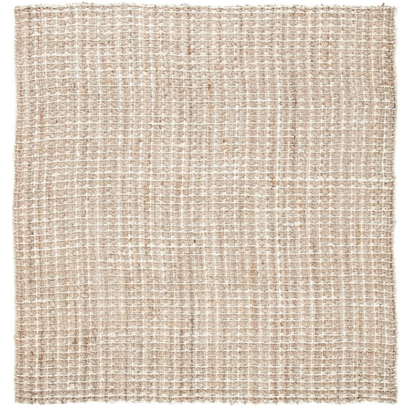 SAFAVIEH Natural Fiber Martha Solid Area Rug, Natural, 7' x 7' Square