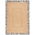 thumbnail image 1 of SAFAVIEH Natural Fiber Micah Bordered Area Rug, Natural/Grey, 4' x 6', 1 of 7
