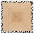 thumbnail image 1 of SAFAVIEH Natural Fiber Micah Bordered Area Rug, Natural/Grey, 6' x 6' Square, 1 of 7