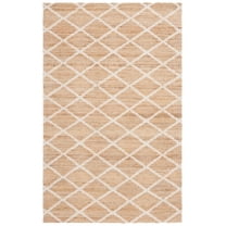 SAFAVIEH Natural Fiber Mike Geometric Area Rug, Natural/Ivory, 8' x 10'