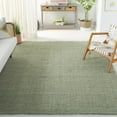 thumbnail image 1 of SAFAVIEH Natural Fiber Milica Solid Area Rug, Green/Gray, 11' x 15' - X-Large - Scandinavian Design, Green & Grey, Jute, Hand Woven Pattern, Ideal for Entryway, Kitchen, Living Room, Office, 1 of 9
