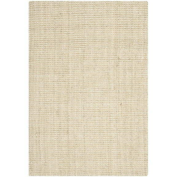 SAFAVIEH Natural Fiber Milica Braided Jute Area Rug, Ivory, 4' x 6'