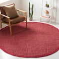 thumbnail image 1 of SAFAVIEH Natural Fiber Milica Solid Area Rug, Red, 4' x 4' Round, 1 of 12