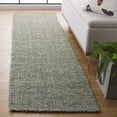 thumbnail image 1 of SAFAVIEH Natural Fiber Milica Solid Runner Rug, Green/Gray, 2'3" x 13' - Scandinavian Design, Green & Grey, Jute, Hand Woven Pattern, Ideal for Entryway, Kitchen, Living Room, Office, Hallway, 1 of 9