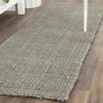 thumbnail image 1 of SAFAVIEH Natural Fiber Milica Solid Runner Rug, Green/Gray, 2'3" x 7' - Scandinavian Design, Green & Grey, Jute, Hand Woven Pattern, Ideal for Entryway, Kitchen, Living Room, Office, Hallway, 1 of 9