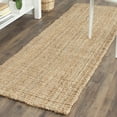 thumbnail image 1 of SAFAVIEH Natural Fiber Milica Solid Runner Rug, Natural, 2'3" x 7' - Scandinavian Design, Natural, Jute, Hand Woven Pattern, Ideal for Entryway, Kitchen, Living Room, Office, Hallway, 1 of 11