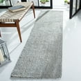 thumbnail image 1 of SAFAVIEH Natural Fiber Milica Solid Runner Rug, Gray, 2'3" x 13' - Scandinavian Design, Grey, Jute, Hand Woven Pattern, Ideal for Entryway, Kitchen, Living Room, Office, Hallway, 1 of 10