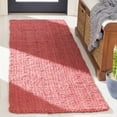 thumbnail image 1 of SAFAVIEH Natural Fiber Milica Solid Runner Rug, Red, 2'3" x 13' - Scandinavian Design, Red, Jute, Hand Woven Pattern, Ideal for Entryway, Kitchen, Living Room, Office, Hallway, 1 of 11