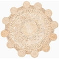thumbnail image 1 of SAFAVIEH Natural Fiber Miraj Geometric Area Rug, Natural, 4' x 4' Round, 1 of 7