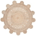 thumbnail image 1 of SAFAVIEH Natural Fiber Miraj Geometric Area Rug, Natural, 8' x 8' Round, 1 of 7