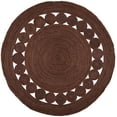 thumbnail image 1 of SAFAVIEH Natural Fiber Morgan Solid Area Rug, Brown, 4' x 4' Round, 1 of 7
