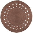 thumbnail image 1 of SAFAVIEH Natural Fiber Morgan Solid Area Rug, Brown, 7' x 7' Round, 1 of 7
