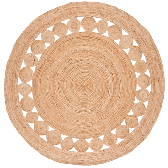 SAFAVIEH Natural Fiber Morgan Solid Area Rug, Natural, 11' x 11' Round