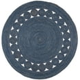 thumbnail image 1 of SAFAVIEH Natural Fiber Morgan Solid Area Rug, Navy, 4' x 4' Round, 1 of 7