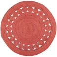 thumbnail image 1 of SAFAVIEH Natural Fiber Morgan Solid Area Rug, Rust, 10' x 10' Round, 1 of 7