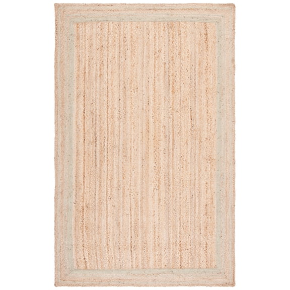 SAFAVIEH Natural Fiber Ariana Bordered Area Rug, Green/Natural, 6' x 9'