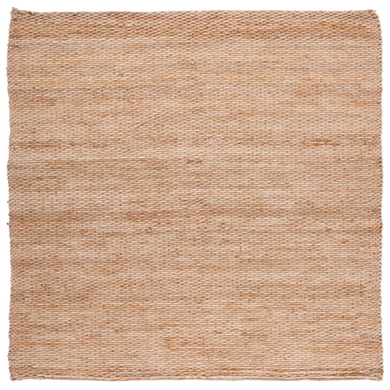 Natural 7' Square Handwoven Jute Area Rug