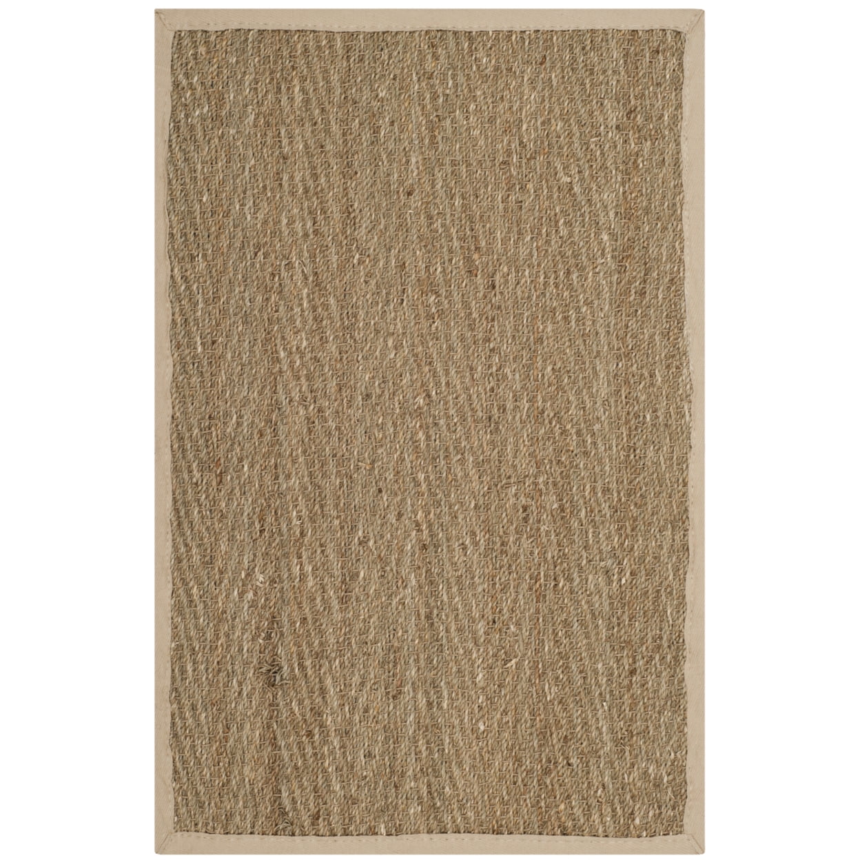 Hand-Knotted Natural Ivory Cotton 30" Accent Rug