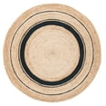 thumbnail image 1 of SAFAVIEH Natural Fiber Konnor Striped Area Rug, Black/Natural, 6' x 6' Round, 1 of 7
