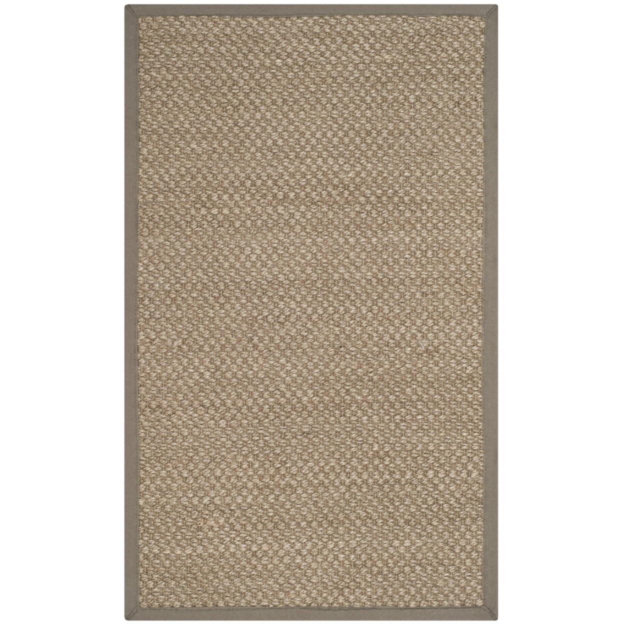 Handmade Natural Fiber Gray Sisal Area Rug 2'6" x 4'
