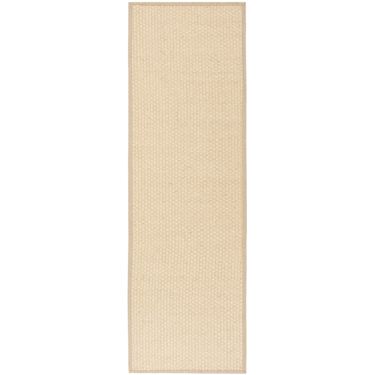 Natural Beige Sisal Non-slip Runner Rug 2' 6" x 6'