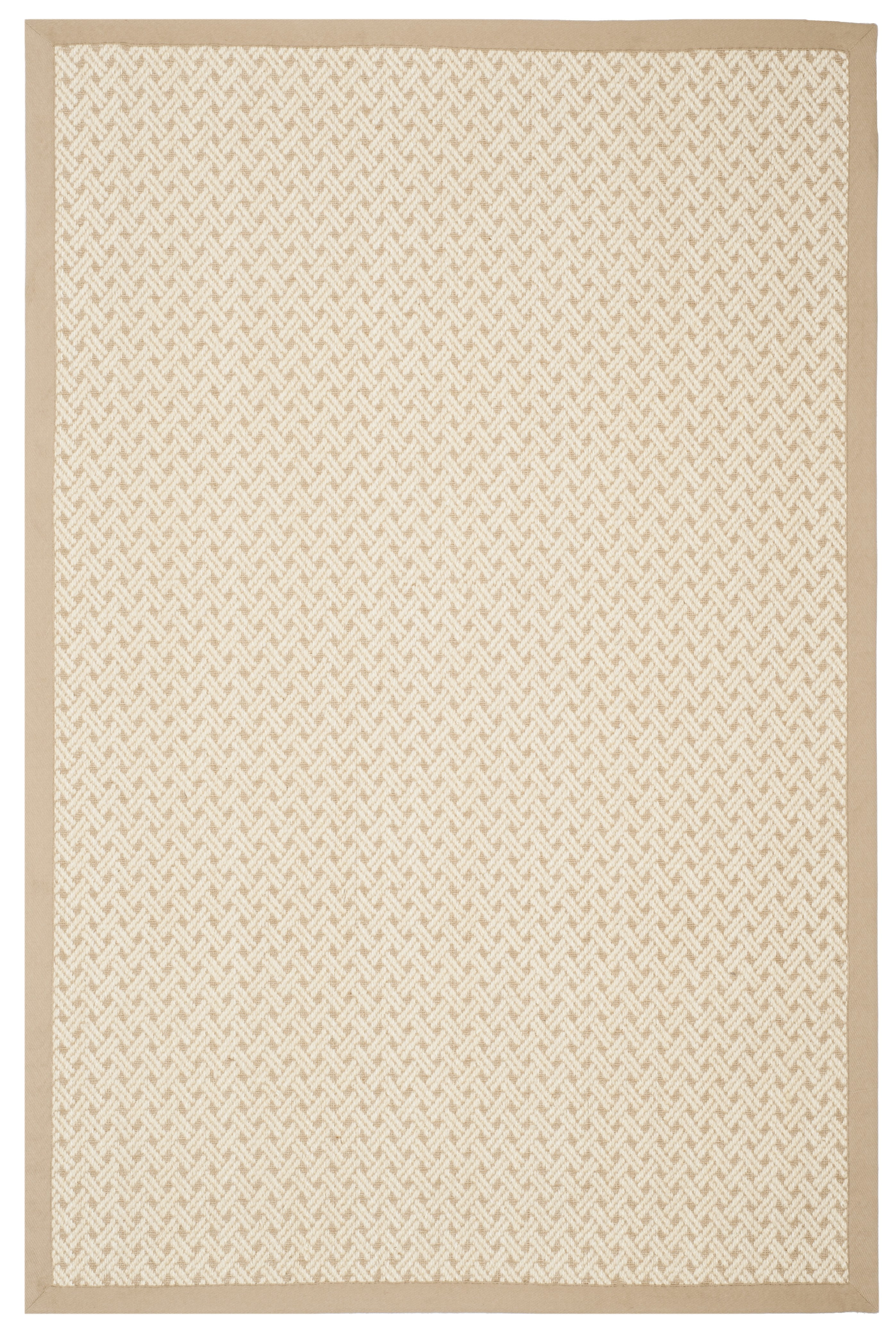 Ivory Elegance Hand-Knotted Wool Rectangular Rug - 3' x 5'