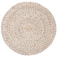thumbnail image 1 of SAFAVIEH Natural Fiber Angel Solid Area Rug, Taupe/Ivory, 3' x 3' Round, 1 of 7