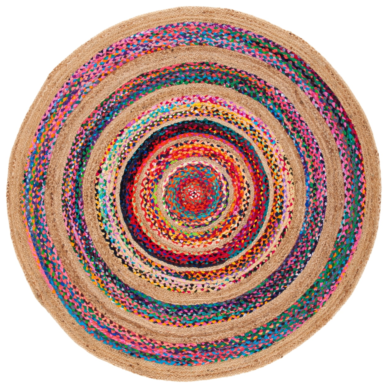 SAFAVIEH Natural Fiber NFB301U Pink / Natural Rug