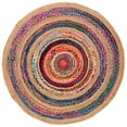 thumbnail image 1 of SAFAVIEH Natural Fiber NFB301U Pink / Natural Rug, 1 of 4