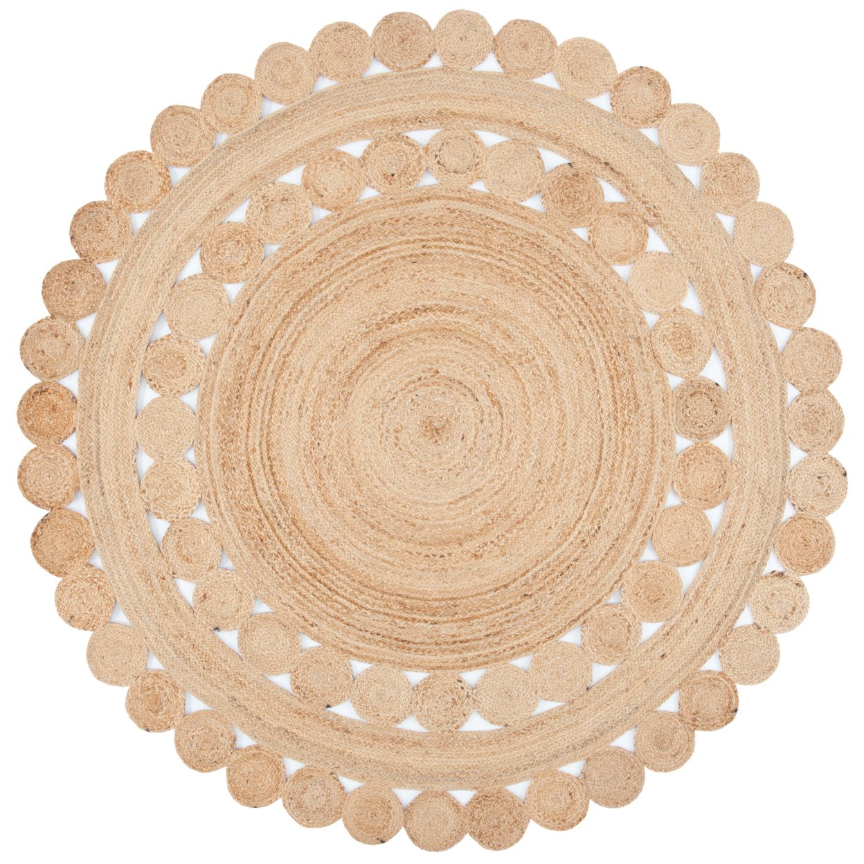 Natural Jute Handwoven Round Area Rug